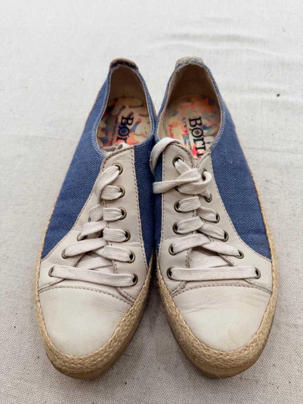 Born Blue Canvas Espadrille Slip-On Shoe